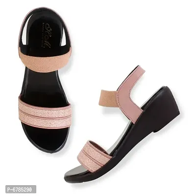 Wedges PINK Stylish  For Women-thumb0