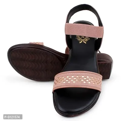 Classy Solid Synthetic Leather Sandals for Women-thumb2