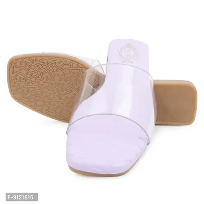 Classy Synthetic Leather Solid Slippers for Women-thumb3