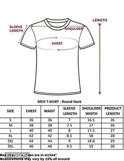 White Polyester Tshirt For Men-thumb2