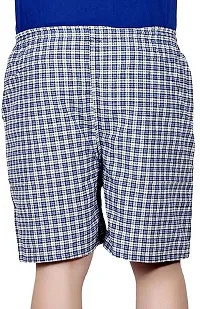 Rebizo Pure Cotton Chekered Multicolour Casual Shorts For Mens (Pack of 3) (Free Size28-32)-thumb1
