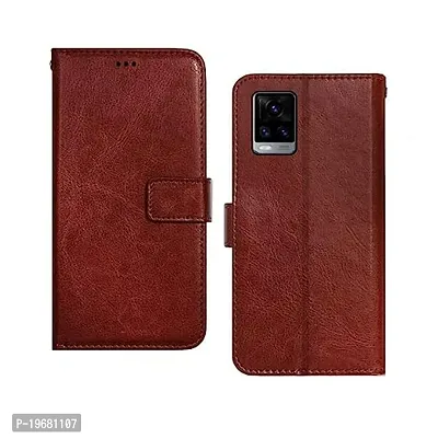 Vivo Y73, V20, V20 2021 brown Flip Cover