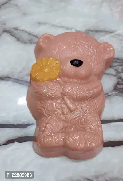 Peach Colour Teddy Bea Soap