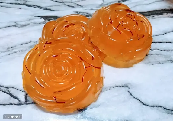 Orange Pretty Kesar Soaps, Pack Of 1