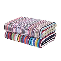 Bodybasic Bath Towel 100% Cotton Pack of 2  for Women/Men with solid colors-thumb2