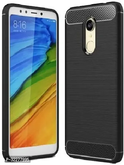 Back Cover For Mi Redmi Note 5 Black Shock Proof Pack Of 1-thumb0