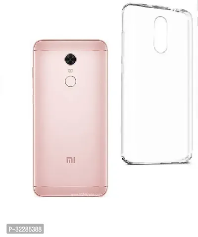 Stylish Back Cover For Mi Redmi Note 5 Transparent Silicon Pack Of 1-thumb0