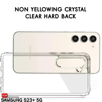 Back Cover For Samsung Galaxy S23 Plus 5G Transparent Grip Case Silicon Pack Of 1-thumb2