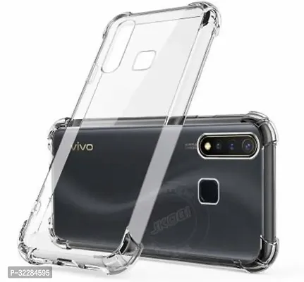 Stylish Back Cover For Vivo U20 Y19 U3 Transparent Shock Proof Pack Of 1-thumb0