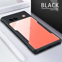 Stylish Back Cover For Google Pixel 8A Ipky Black Transparent Pack Of 1-thumb2