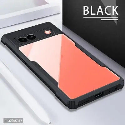 Stylish Back Cover For Google Pixel 8A Ipky Black Transparent Pack Of 1-thumb3