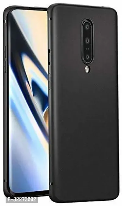 Back Cover For Oneplus 7 Pro Black Grip Case Silicon Pack Of 1-thumb0