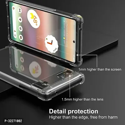 Bumper Case For Google Pixel 6A Transparent Shock Proof Silicon Pack Of 1-thumb2