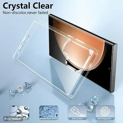 Stylish Back Cover For Samsung Galaxy S24 Ultra Transparent Silicon Pack Of 1-thumb3