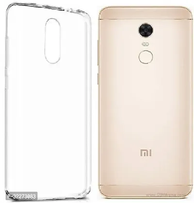 Back Cover For Mi Redmi Note 5 Transparent Silicon Pack Of 1