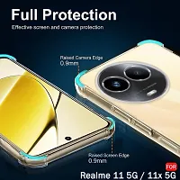 Bumper Case For Realme 11X 5G Transparent Shock Proof Silicon Pack Of 1-thumb1