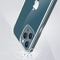 Back Cover For Iphone 13 Transparent Shock Proof Silicon Pack Of 1-thumb1