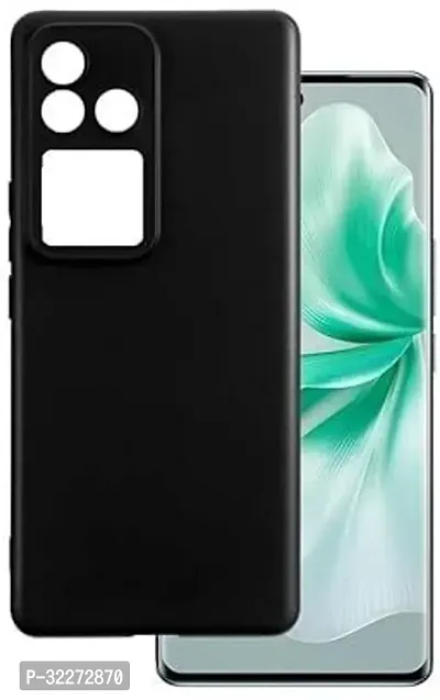 Back Cover For Vivo V30 Pro 5G Black Grip Case Pack Of 1-thumb0