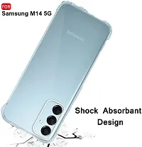 Bumper Case For Samsung Galaxy M14 5G Transparent Grip Case Pack Of 1-thumb2