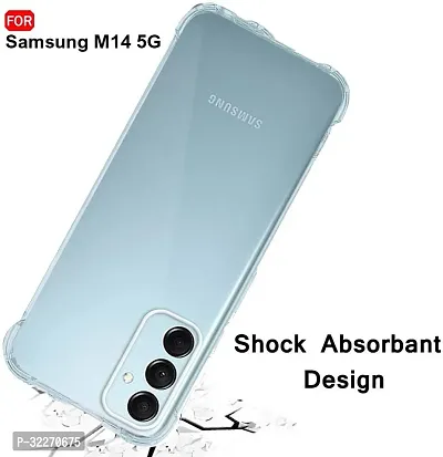 Bumper Case For Samsung Galaxy M14 5G Transparent Grip Case Pack Of 1-thumb3