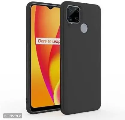 Back Cover For Realme Narzo 20 Black Grip Case Pack Of 1