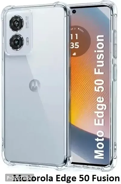 Back Cover For Motorola Edge 50 Fusion Transparent Shock Proof Pack Of 1-thumb0