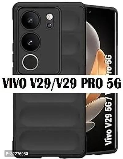 Back Cover For Vivo V29 Pro 5G Vivo V29 5G Black Anti Radiation Pack Of 1-thumb0