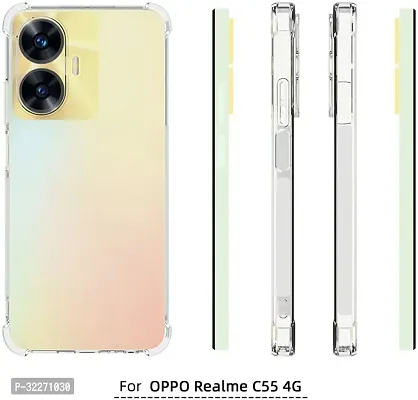 Bumper Case For Realme C55 4G Transparent Shock Proof Silicon Pack Of 1-thumb2