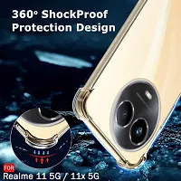 Bumper Case For Realme 11X 5G Transparent Shock Proof Silicon Pack Of 1-thumb2