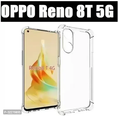 Back Cover For Oppo Reno8T 5G Transparent Shock Proof Silicon Pack Of 1-thumb0