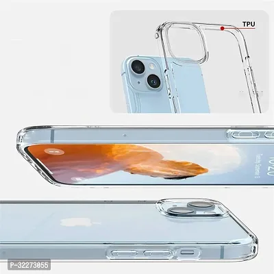 Bumper Case For Apple Iphone 15 Transparent Shock Proof Silicon Pack Of 1-thumb2