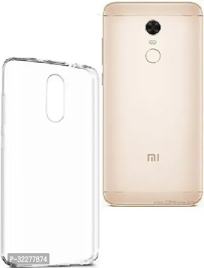 Back Cover For Mi Redmi Note 5 Transparent Silicon Pack Of 1