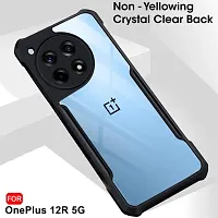 Stylish Back Cover For Oneplus 12R Black Pack Of 1-thumb1