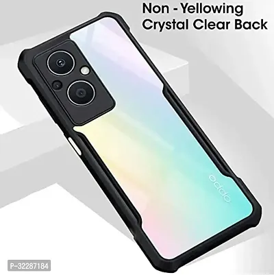 Stylish Back Cover For Poco C55 Black Transparent Silicon Pack Of 1-thumb3