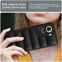 Back Cover For Oppo Reno11 5G Black Puffer Silicon Pack Of 1-thumb2