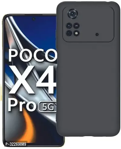 Back Cover For Poco X4 Pro 5G Black Grip Case Pack Of 1-thumb0