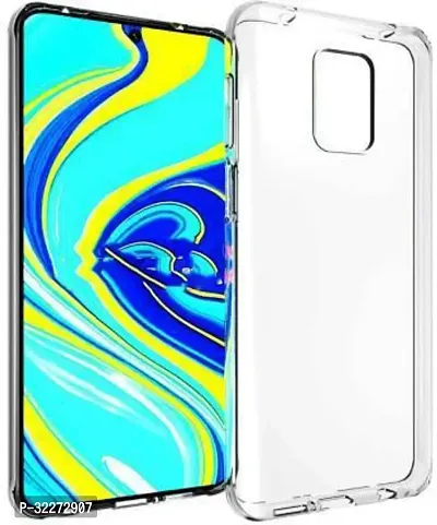 Bumper Case For Mi Redmi Note 9 Pro Transparent Shock Proof Silicon Pack Of 1-thumb0