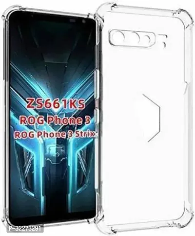 Bumper Case For Asus Rog Phone 3 Transparent Shock Proof Silicon Pack Of 1-thumb0