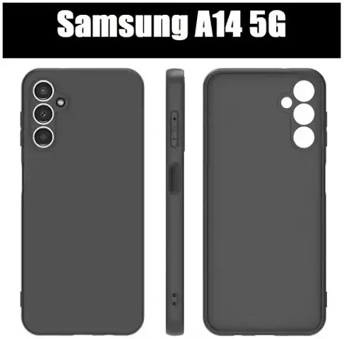 CELZO Silicon Back Cover Case for Samsung Galaxy A14 (5G) - Black