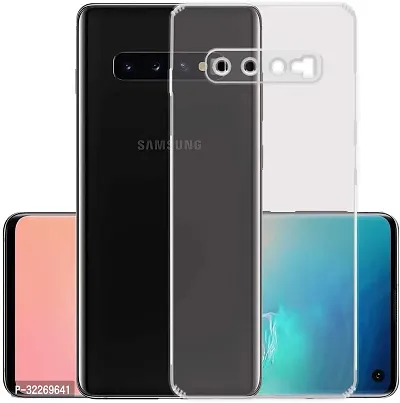 Back Cover For Samsung Galaxy S10 Transparent Grip Case Pack Of 1-thumb0