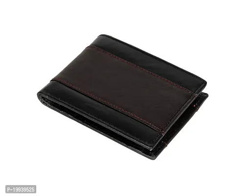 Breiftasche Men Black And Brown strip wallet-thumb0