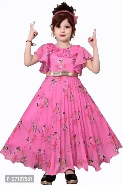 Girls Maxi/Full Length Casual Dress-thumb0