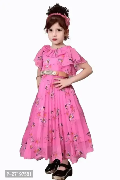 Girls Maxi/Full Length Casual Dress-thumb3