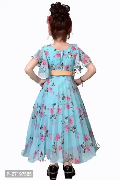 Girls Maxi/Full Length Casual Dress-thumb2