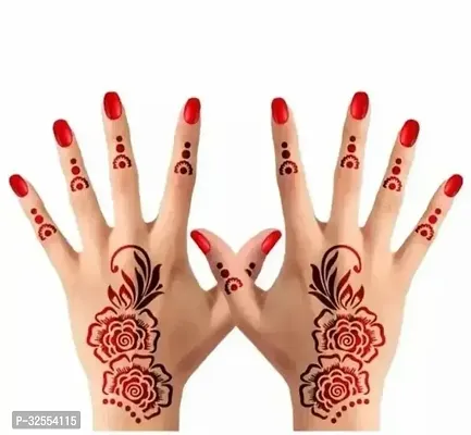 Hand Mehndi Stickers Black Set Of 1