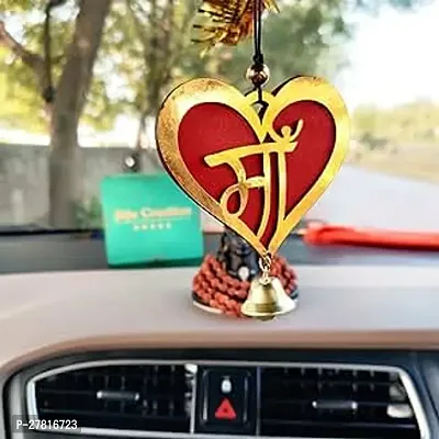 Jiyu Creation Unique Car Front Mirror Hanging Dream Catcher with Maa Theme Both Side Same Looking Suitable for Home decore Also