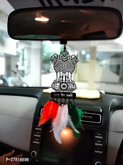 Dream Catcher  Symbol of Satya Mev Jayte National Flag Color Them Wall Hanging Car Front Mirror Hanger