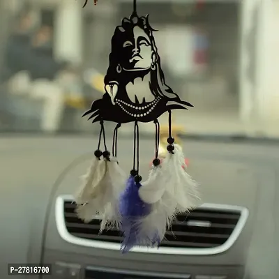 Mahadev Face Car Hanging Mirror Decor Ornament Accessories-thumb0