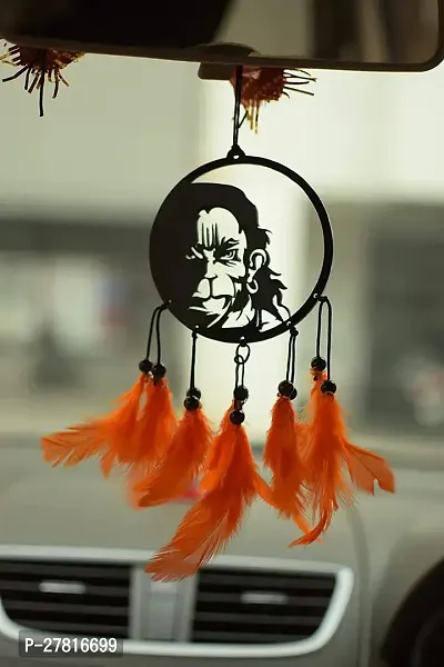 Lord Hanuman Orange Them Wall Hanging Car-thumb0