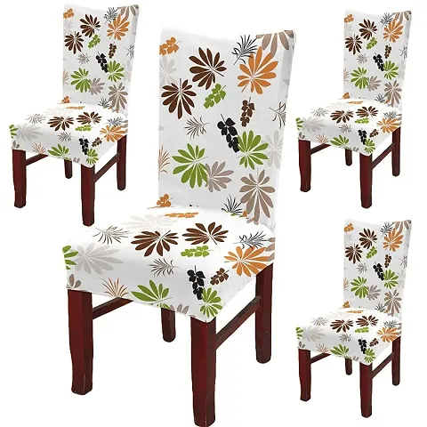 Pack of 4- Printed Chair Covers